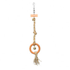 "Trixie" Кольцо на веревке из сизаля, с колокольчиком