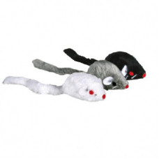  Набор игрушек "TRIXIE" для кошки в виде мышей, плюш 24 шт,5 см